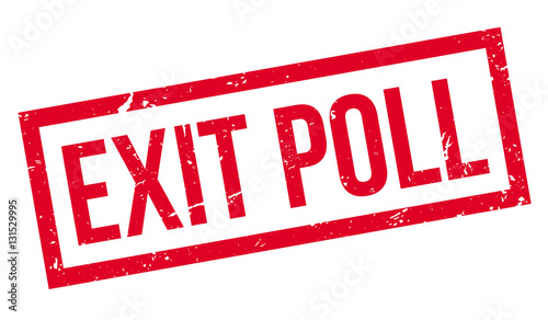 Exit Poll rubber stamp