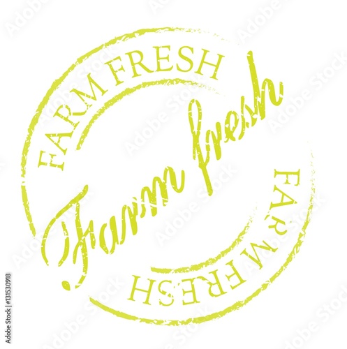 Farm fresh rubber stamp