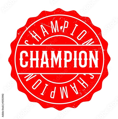 Champion rubber stamp