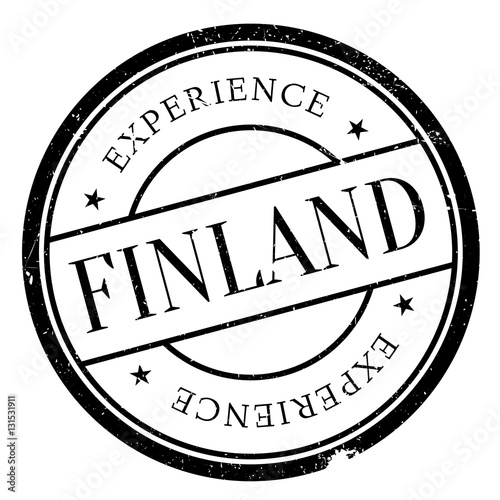 Finland stamp rubber grunge