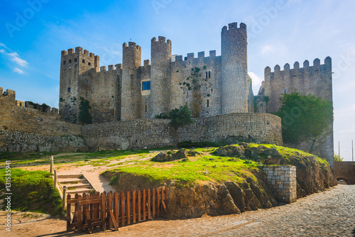 Castle of Obidos in the medieval town of Obidos. Portugal