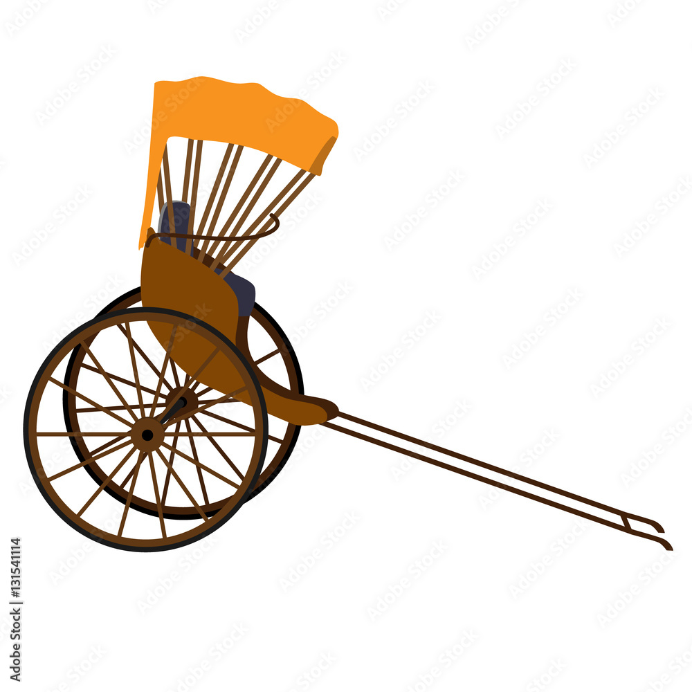 Rickshaw Stock Vector | Adobe Stock