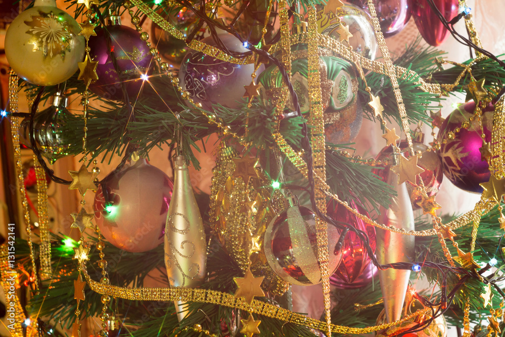 Christmas Tree Decorations Macro