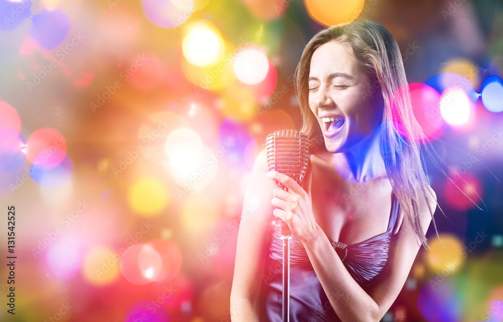 Naklejka premium Karaoke.