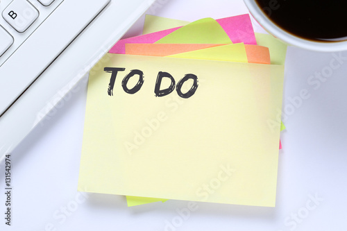 To Do To-Do-Liste Zettel Checkliste Liste Business Schreibtisch