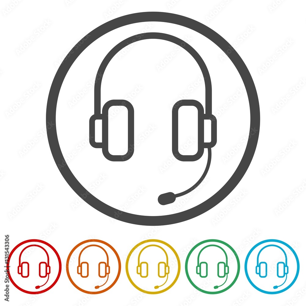 Headphone icon vector Headphone icon vector