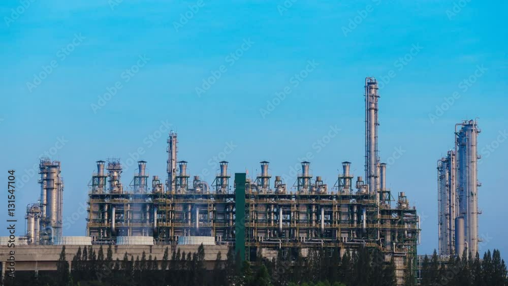 4k Time-lapse of Oil refinery industrial plant with sky, Thailand 4k Time-lapse of Oil refinery industrial plant with sky, Thailand