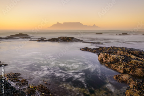 Table Mountain viewed from Bloubergstrand. Cape Town. Western Cape. South Africa © Roger de la Harpe
