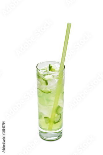 Cocktail on white background.