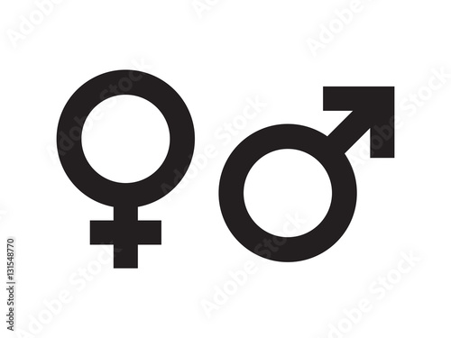 Wektor symbolu płci