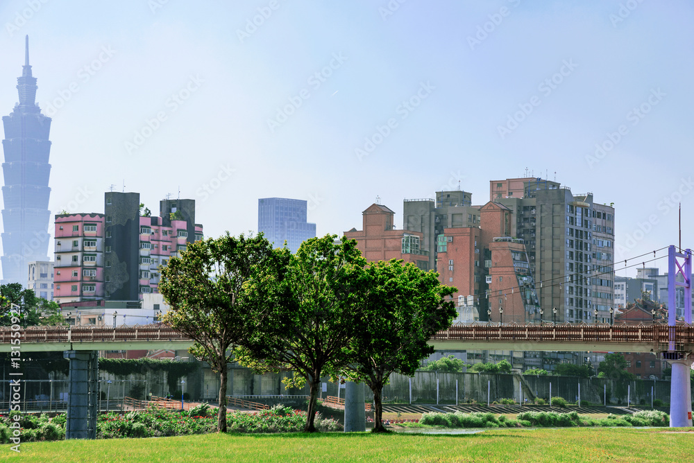 Cityscape of Taipei architecture Cityscape of Taipei architecture