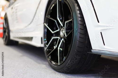 Wheels White on white carpet.