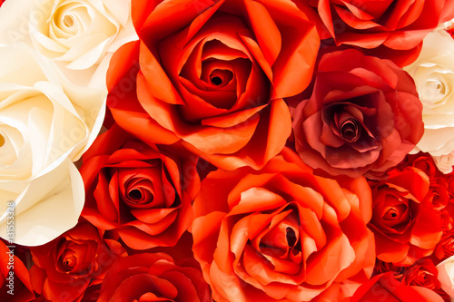  Background of red rose petals backdrop