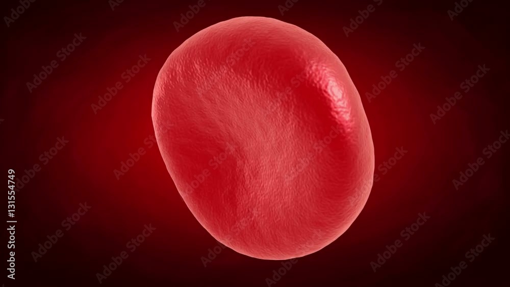 Red Blood Cell Rotation Red blood cell rotate. 3d render HD footage. Healthcare and medical ...
