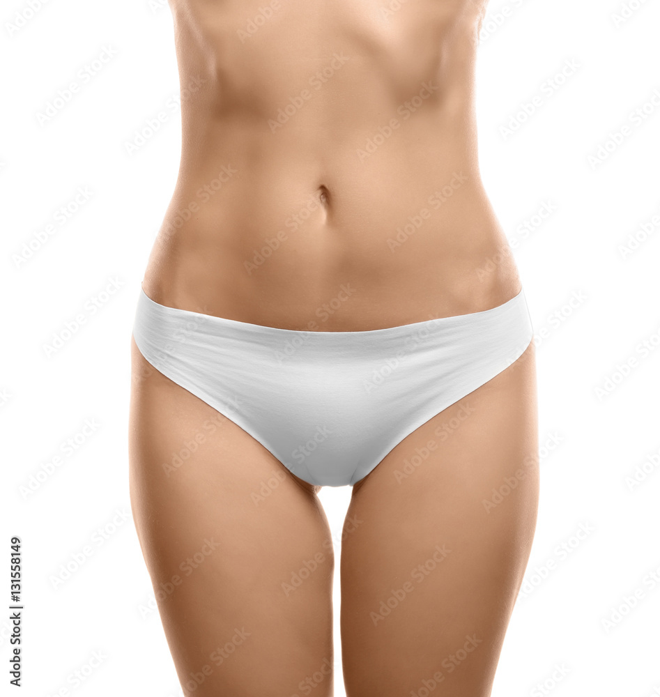 Female body isolated on white Female body isolated on white