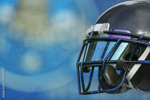 Rugby helmet, closeup