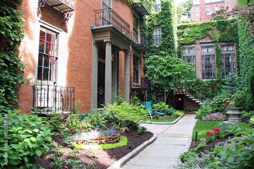 Cour fleurie    Beacon Hill    Boston  USA