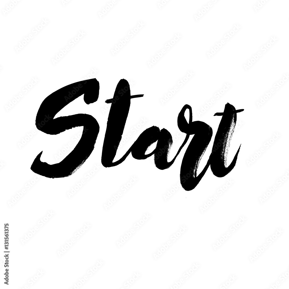 Start lettering design. Start lettering design.