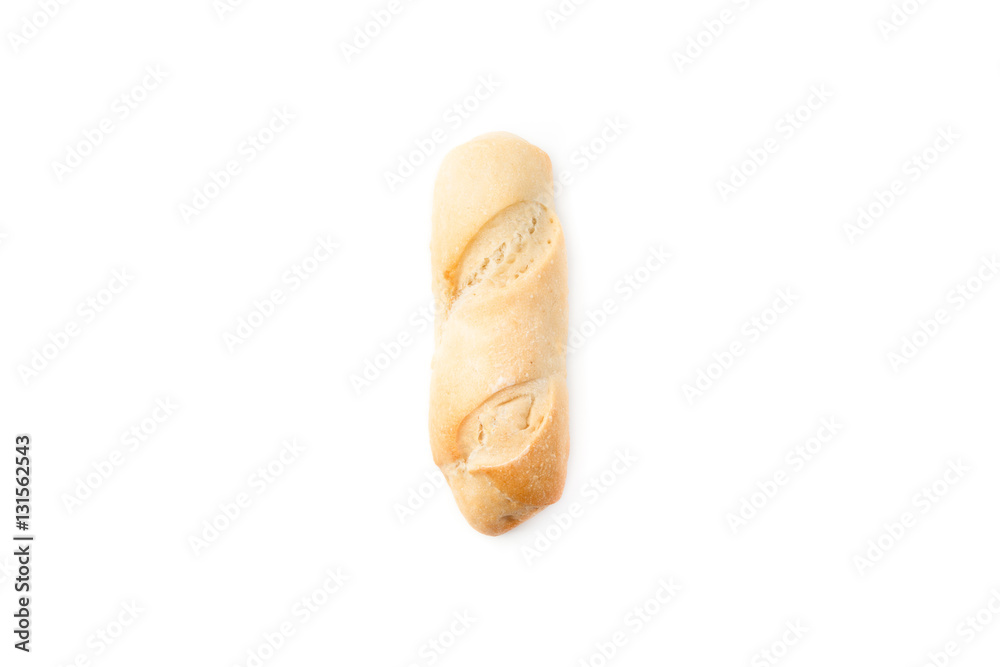 Fototapeta premium Bread loaf on white background.