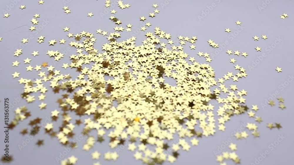 Christmas golden shiny stars konfetti are falling Christmas golden shiny stars konfetti are falling