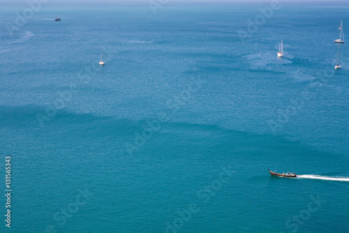 boat in the sea © lockyfoto