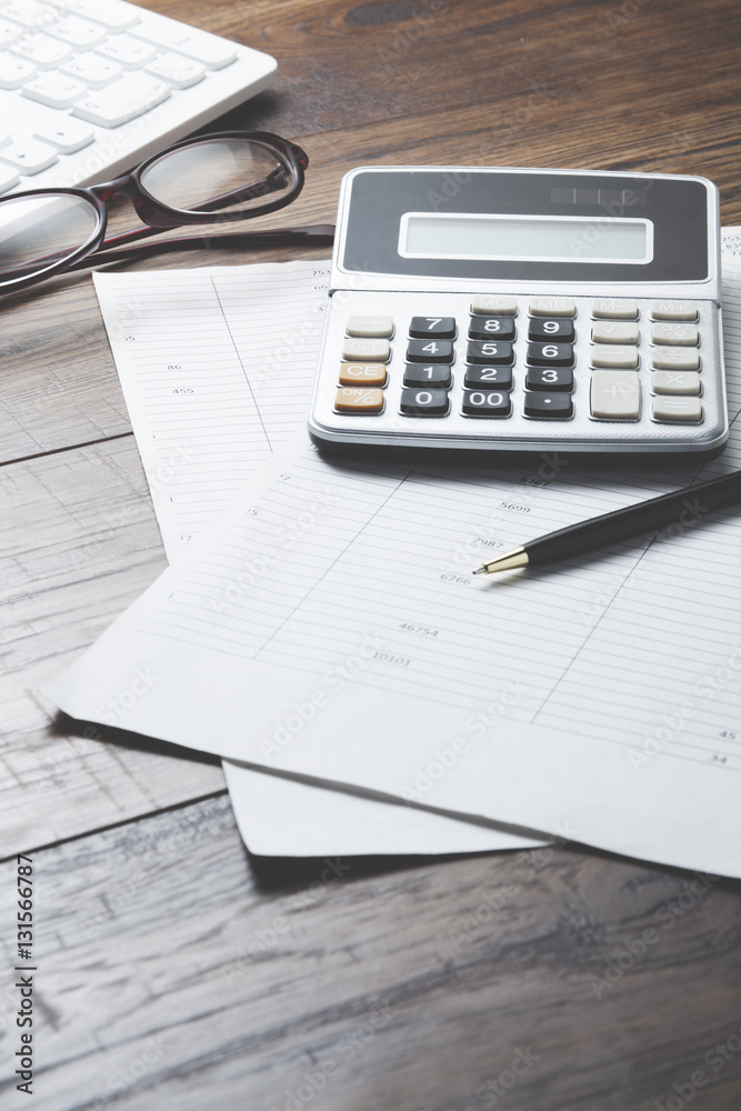 working wooden table