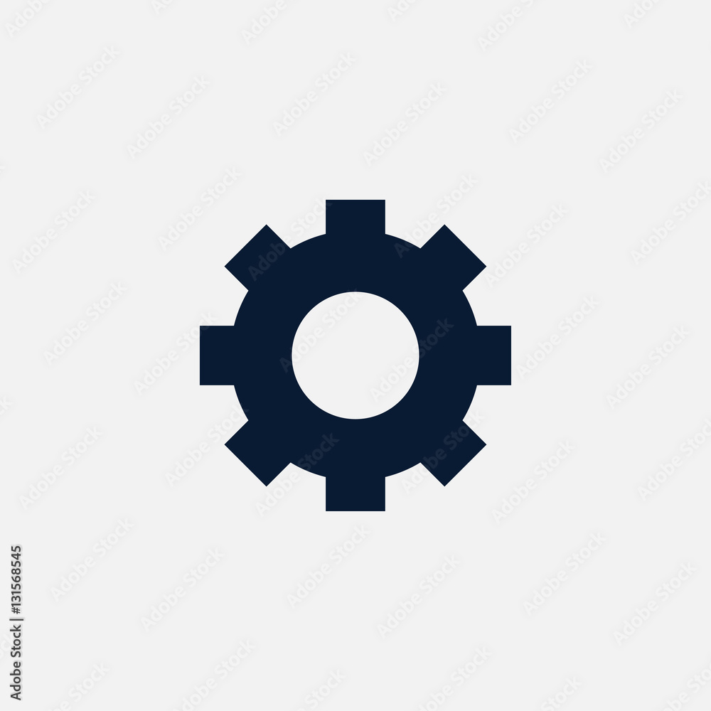 Gear icon simple illustration