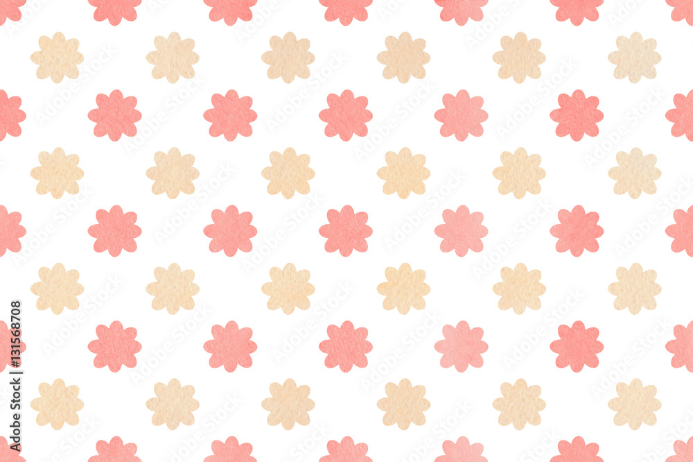 Watercolor flowers pattern. Watercolor flowers pattern.