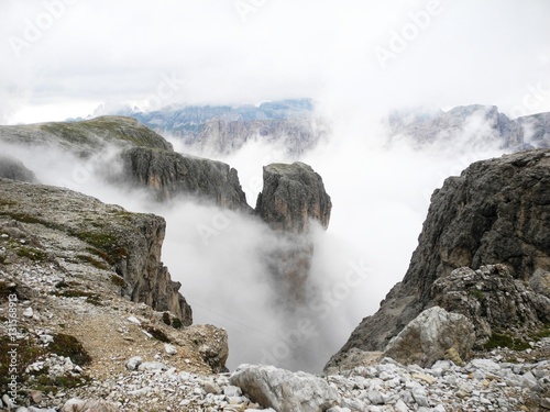 Cimone de la Pala, gesehen vom Passo Rolle, Provinz Belluno, Südtirol, Italien