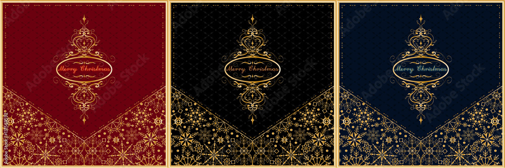Christmas card envelope set. Vector. Christmas card envelope set. Vector.