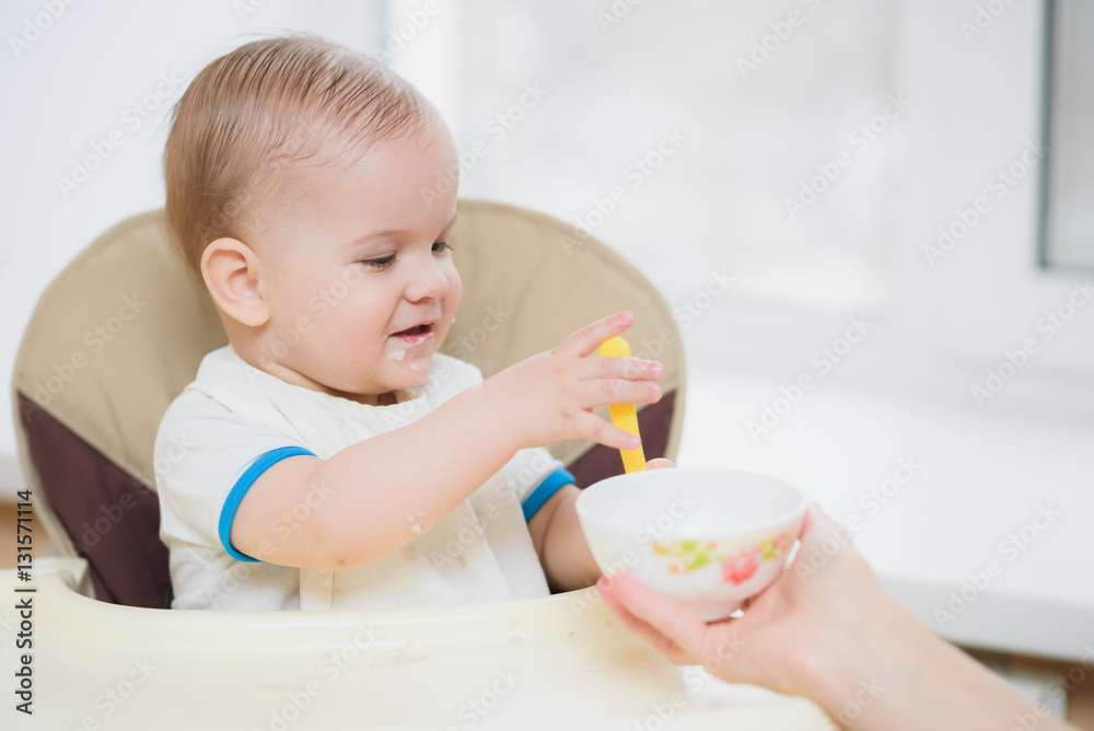 mother feeding her baby breast porridge day mother feeding her baby breast porridge day