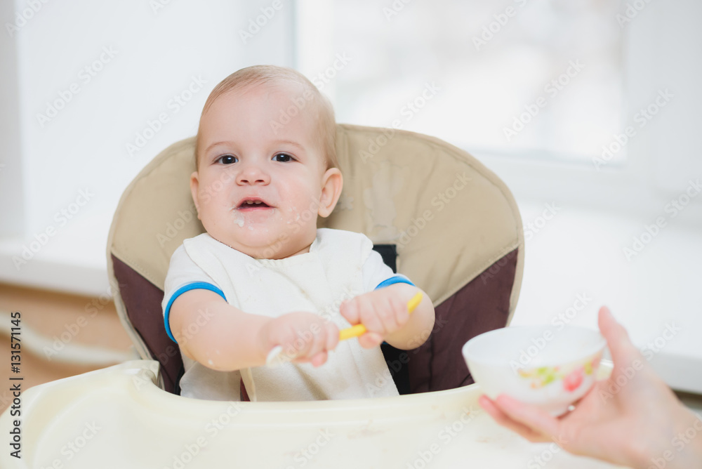 mother feeding her baby breast porridge day mother feeding her baby breast porridge day