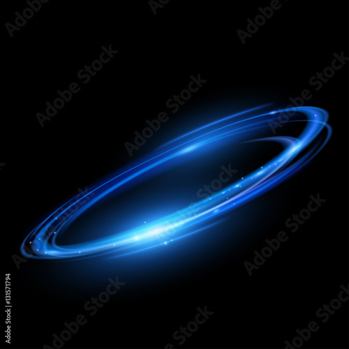 Abstract glowing circular lines