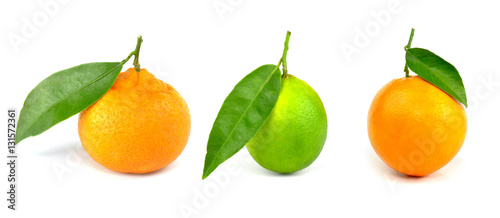 Mandarine, lime, orange