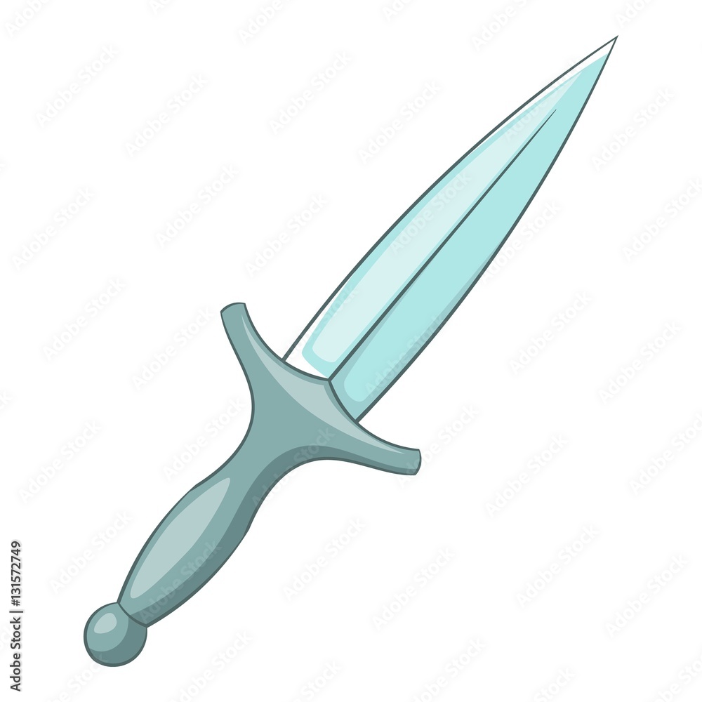 Hunting knife icon. Cartoon illustration of hunting knife vector icon for web design Hunting knife icon. Cartoon illustration of hunting knife vector icon for web design