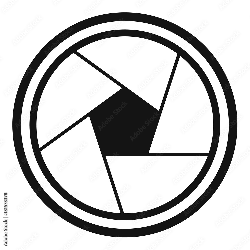 Photo objective icon. Simple illustration of photo objective vector icon for web Photo objective icon. Simple illustration of photo objective vector icon for web