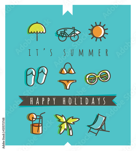 Carte de vacances