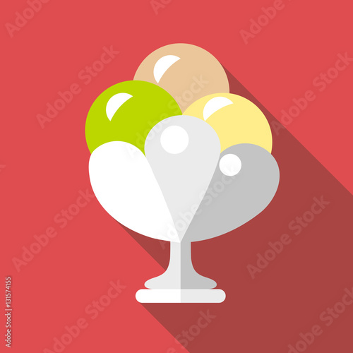 Creme brulee icon. Flat illustration of creme brulee vector icon for web