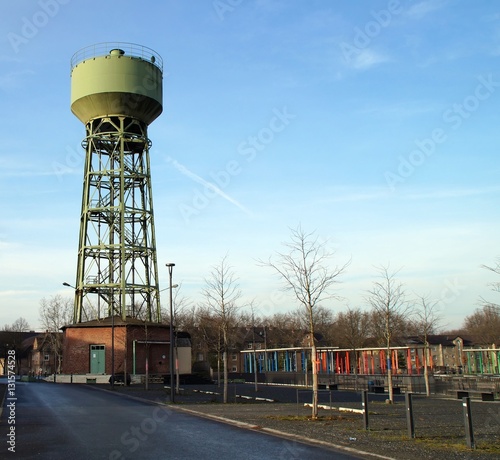 Alter Wasserturm der ehemaligen Zeche Lohberg jetzt Bergpark Dinslaken photo