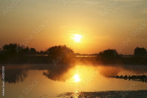 misty early morning on the river © vesta48