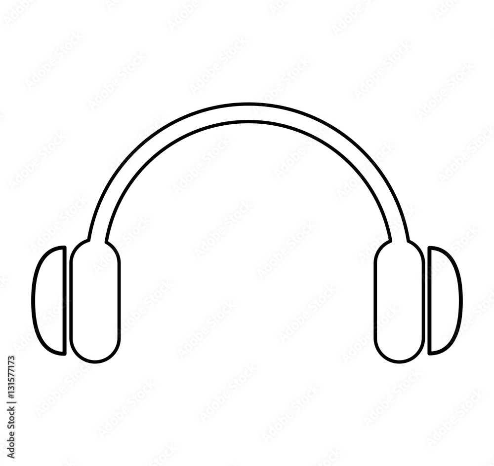 headset audio device isolated icon vector illustration design headset audio device isolated icon vector illustration design