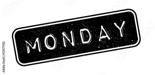 Monday rubber stamp