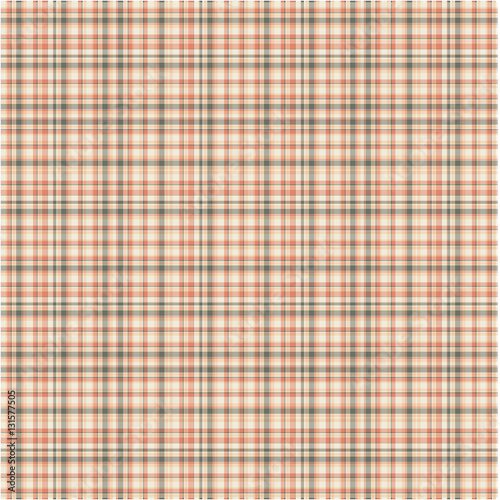 Checkered fabric tartan textile. Vector seamless pattern.