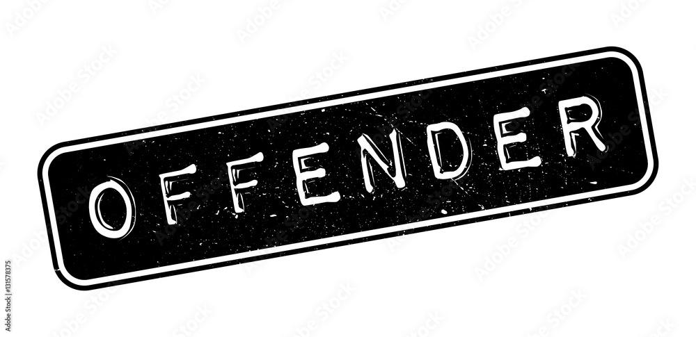 Offender rubber stamp