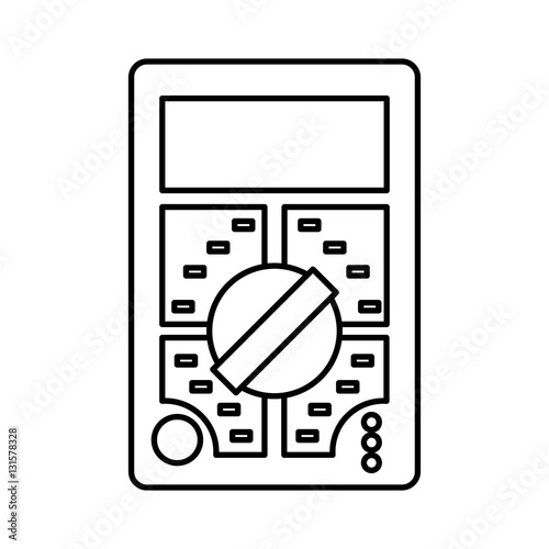 electrical multimeter isolated icon vector illustration design