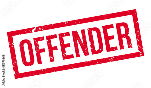 Offender rubber stamp