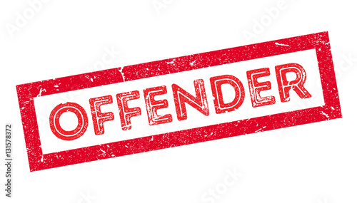 Offender rubber stamp