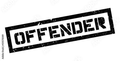 Offender rubber stamp