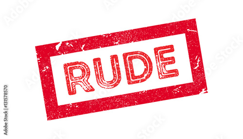 Rude rubber stamp