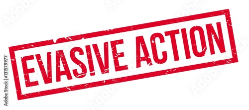 Evasive Action rubber stamp